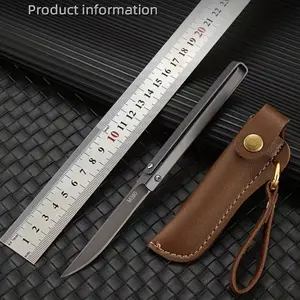 sharp fruit knife Portable folding pocket knife with carry case, 7.5-inch stainless steel rotary folding knife for outdoor camping and backpacking - Durable high hardness blade for lightweight and easy to carry and use Fathersdaygift