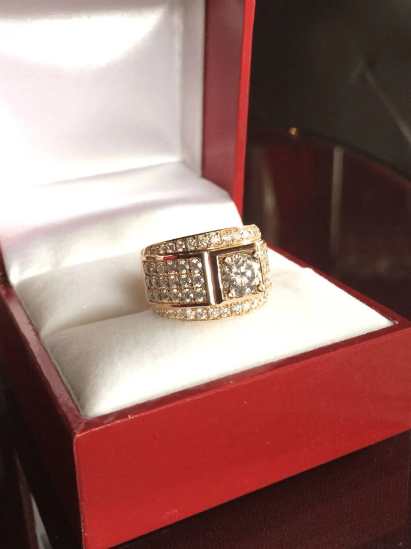 Men's Engagement Ring, Shiny Alloy Zirconia Decorated, Elegant Ring, Perfect for Daily Wear, Wedding Anniversary, Party, Valentine's Day, Birthday Gift, Gift Ready, Statement Multi Ring