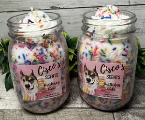 Birthday Cake Handmade Candle (1)  16oz - 100% Para-Soy Wax with Cookies tiktok shop love candles fall interior Decor Ornaments Freshener Decoration Scent Aroma