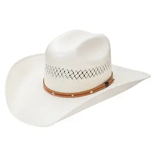 STETSON GLASSIN STRAW COWBOY HAT STETSON GLASSIN STRAW COWBOY HAT
