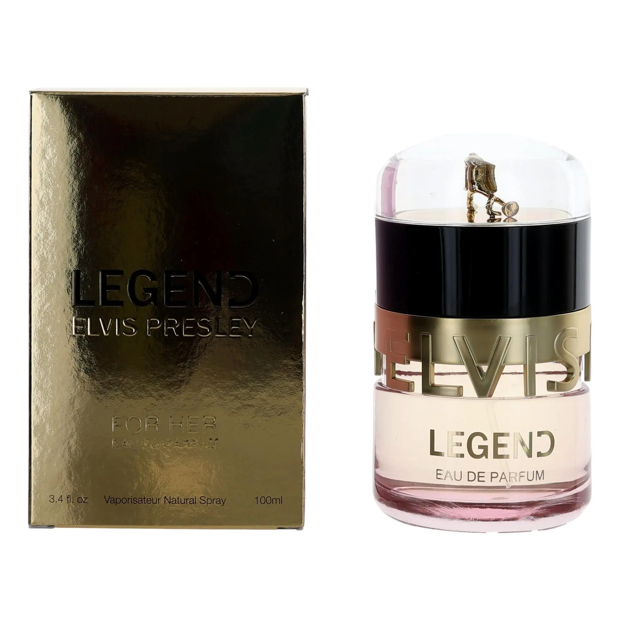 Elvis Presley Legend For Her Women's Floral EDP Spray - 3.4 oz, Infused with Jasmine, Rose, Wood Notes