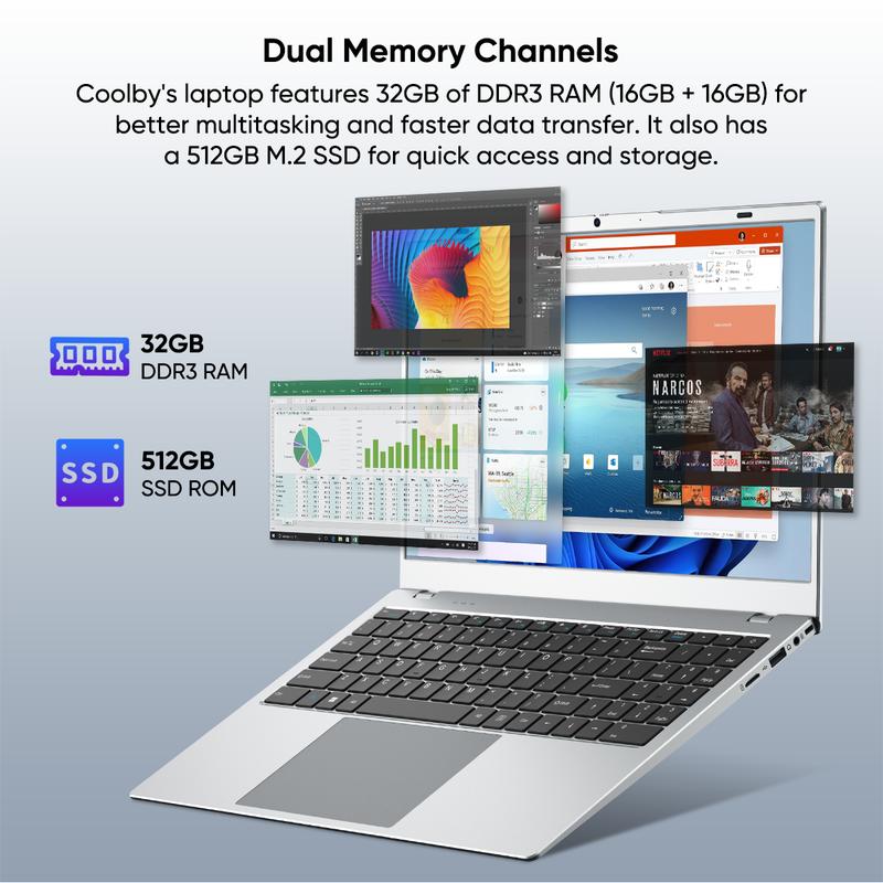 Laptop Space Gray Intel 6500Y up to 3.40GHz 32GB RAM 512GB SSD 15.6 inch IPS Screen 38Wh Battery2.4G 5G WiFi BT 5.0 Ultimate Home Hub for 4K Streaming  Web Browsing Remote Learning and Daily Tasks