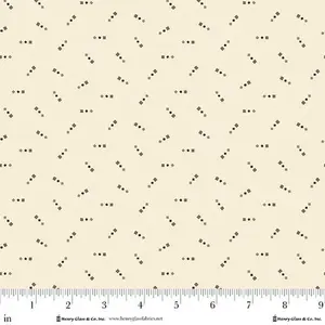Fabric Henry Glass Cream Stacked Boxes Buttercream & Brickle Bits by the Quarter Yard 1945-40