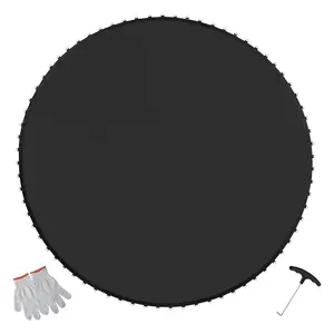 VEVOR Replacement Trampoline Mat,  , Jumping Mat Fits 15ft Frame, Universal Jumping Mat for 15ft Round Trampoline, Reinforce UV-Resistant Mat with Spring Tool & Durable V-Rings, Fit 6.5" Spring Length