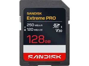SanDisk Extreme Pro 128GB Secure Digital Extended Capacity (SDXC) Memory Card Model SDSDXXJ-128G-GSCIN
