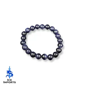 Blue Goldstone Gemstone Bracelet | Ice Imports