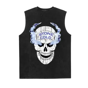 STONE COLD STEVE AUSTIN Vintage Washed Tank top, Wrestling Tee, WWE Washed Tank top, Wrestling Gift, Sports Washed Tank top, Workout Washed Tank top, Gift for Him Gift For Her
