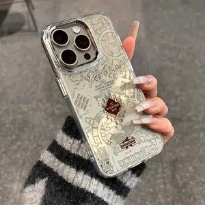 Warner Bros Harry Potter Phone Case for iPhone 17/16e/16/15/14/13/12/11 Pro Max/air/x/XR/xsmax/8/7+/metal Silver Lens Frame Clear Soft Protective Back Cover Accessories