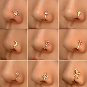 9 U Shape Nose Rings