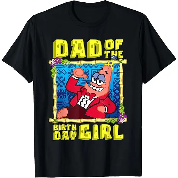 Mademark SpongeBob Pearl Krabs Mom of the Birthday Girl Mother Gift T-Shirt