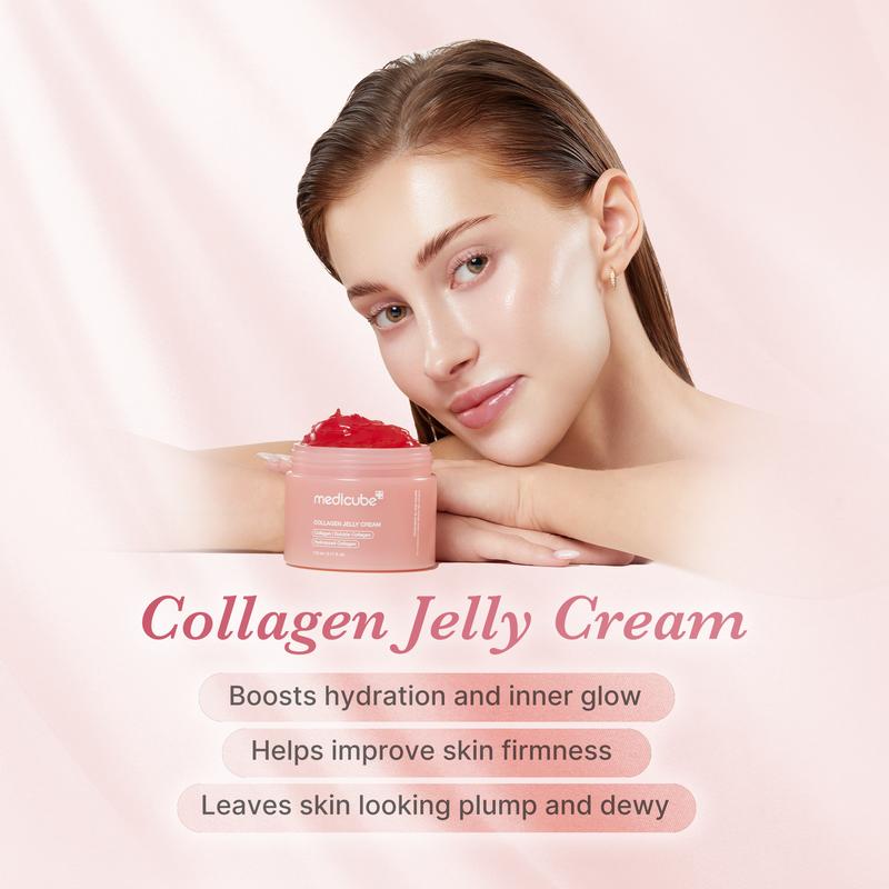 [medicube] Collagen Niacinamide Jelly Cream (Hydrolyzed Collagen + Niacinamide) Instant Glow Booster l Facial Moisturizer