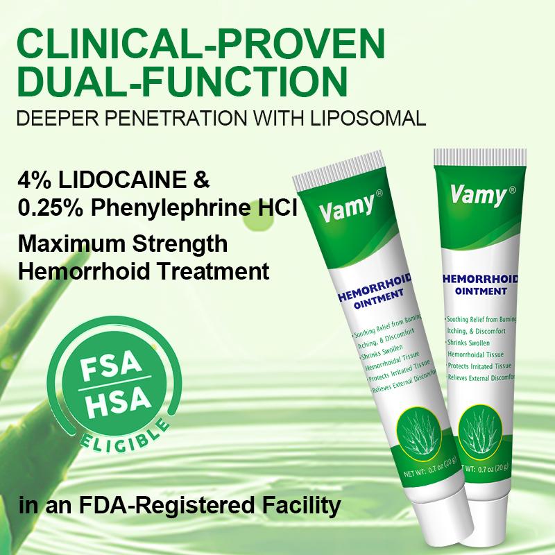VAMY Organic Aloe Soothe Hemorrhoid Cream-Gel 1.4oz - Lidocaine & Phenylephrine for Pain/Swelling/Itching Relief Acne Sensitive Skin Repair Skin Repair Naturals Healing Healthcare Therapy Therapeutic Aloevera Moisturizers Treatment Nature beef tallow skin