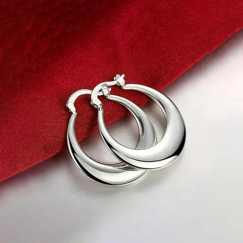 Women's Elegant Minimalist Hoop Earrings, Trendy Vintage Retro Hoop Earrings, Chic Gorgeous Jewelry As Gift for Girlfriend