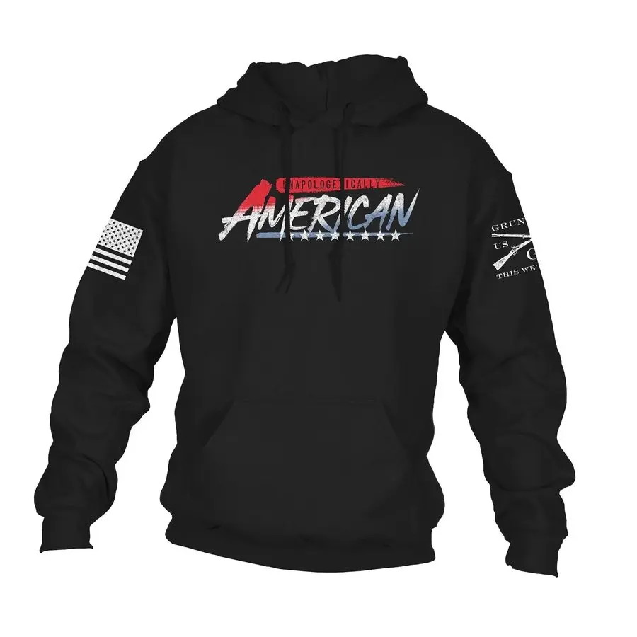 Unapologetically American Hoodie - Black