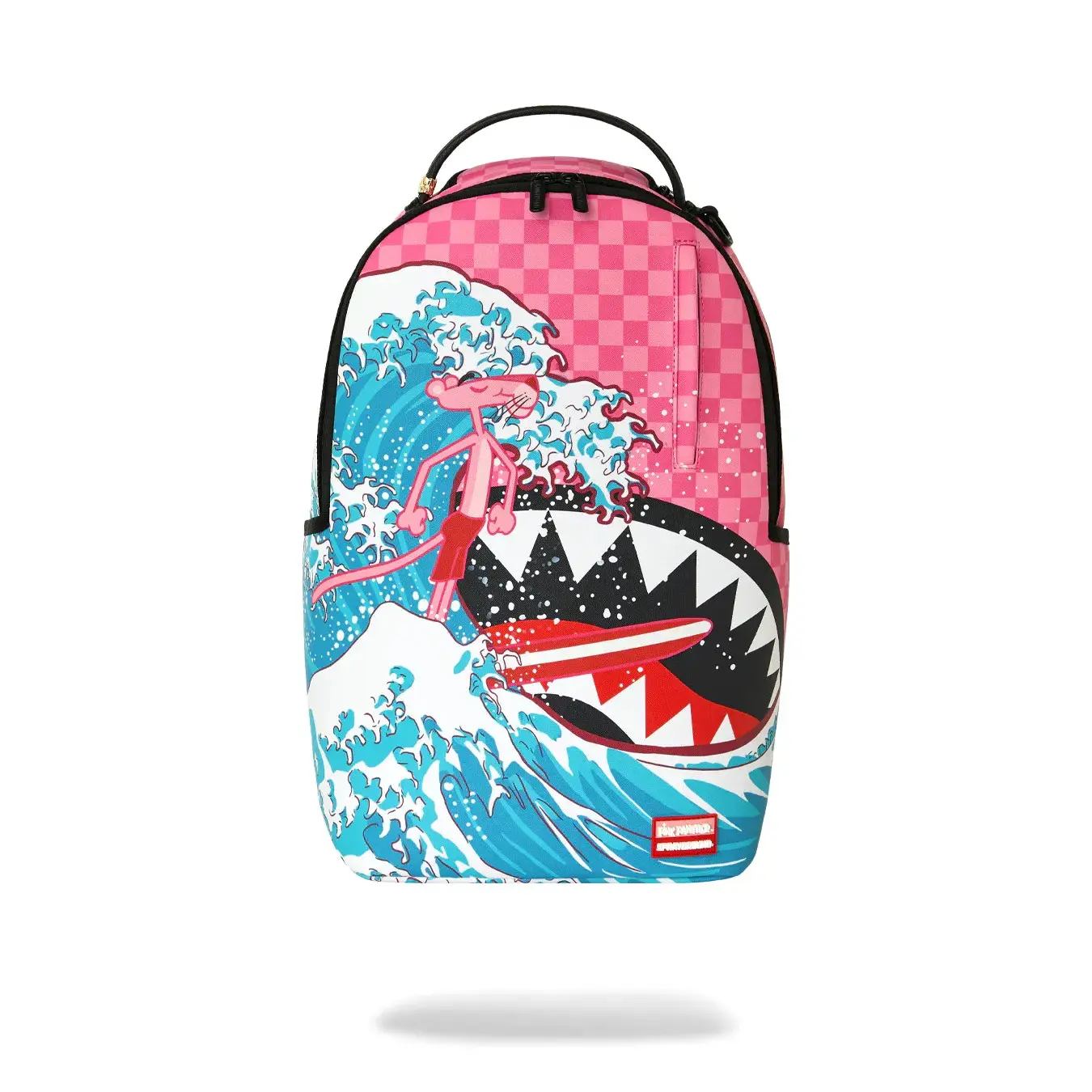 Sprayground pink panther diamond waves backpack