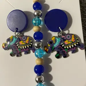Bohemian Elephant Stud Jewelry Set with Colorful Beads and Vibrant Design for Stylish Accessory
