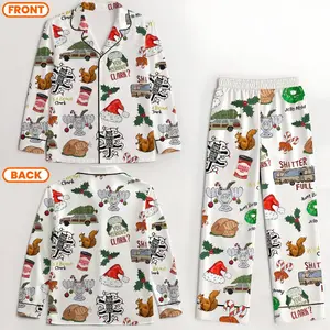 Griswold Pajamas Satin Set, Christmas Vacation Satin Pajamas, Family Pajamas, National Lampoon's Christmas
