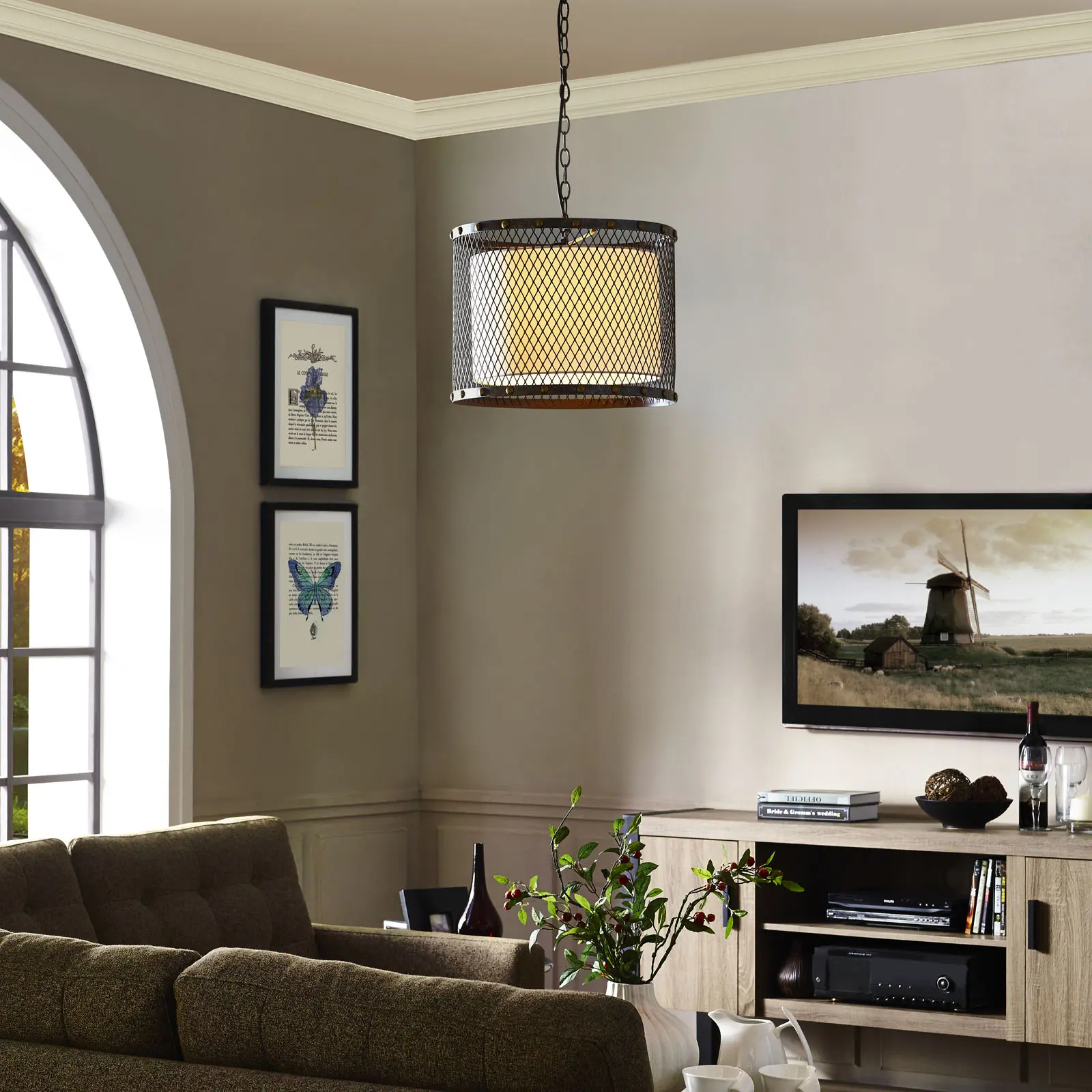 Modway Fortune Chandelier in Antique Silver Modway Fortune Chandelier in Antique Silver