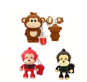 2.0 or 3.0 in 16gb - 32gb - 64gb - 128gb Monkey Chimp Gorilla Red Green Brown Animal Novelty Cartoon Cute Gift USB Flash Thumb Drive