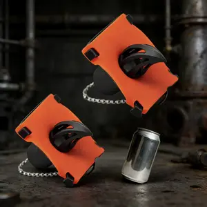 2-Piece Portable Beer Shotgun Tool Keychain Set, Punch Tool, Corkscrew, Drinking Accessories, Ideal for Parties & Outdoor Events