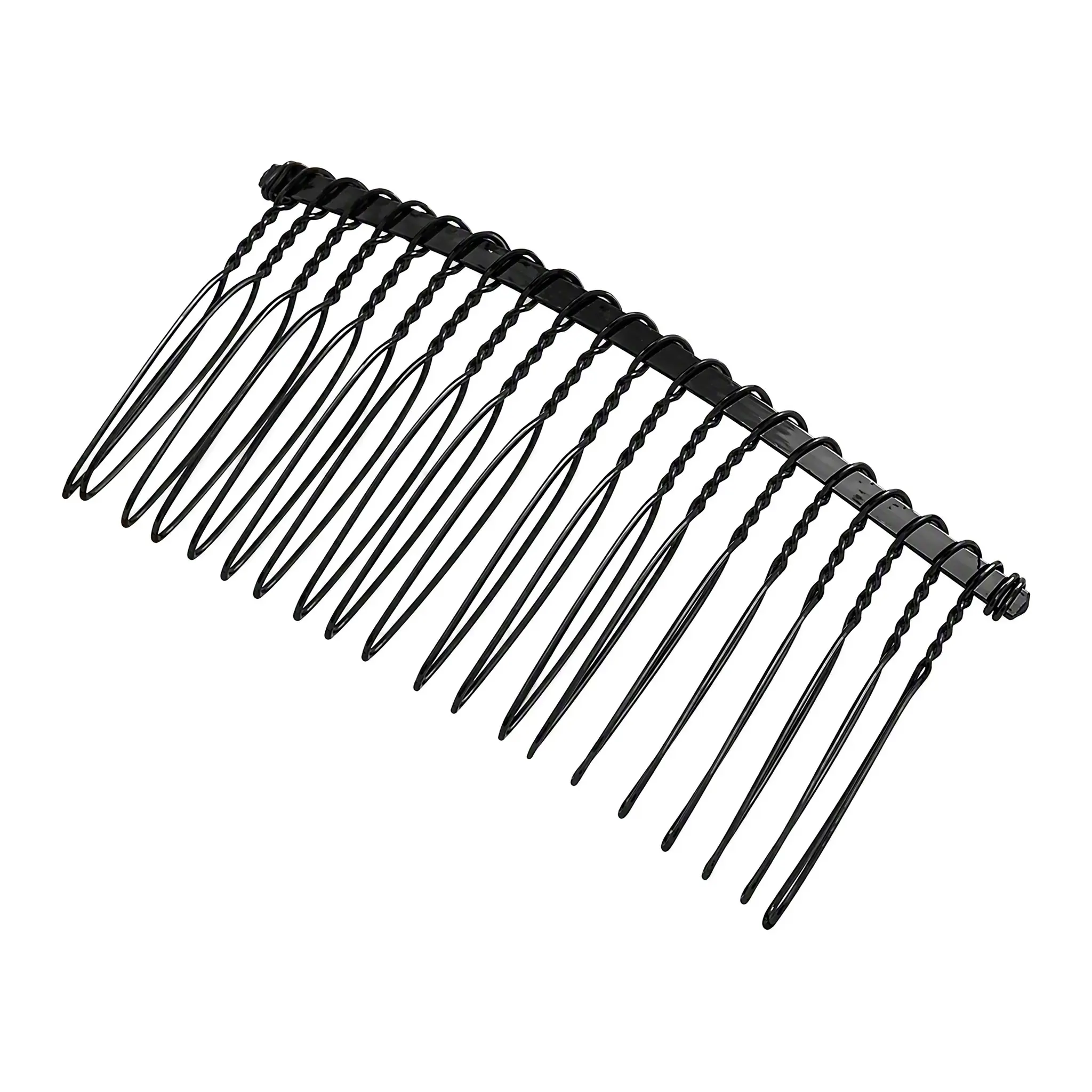 Black Metal Invisible Wave Hair Comb Insert Barrettes, Anti Slip Strong Hold Broken Hair Fixing Clips for Women, Hidden Hair Pins for Updo Hairstyle, Bangs & Back Hair Arrangement for Daily Makeup Washing Dating Party Use