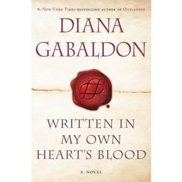 Used Literature Book - "Written in My Own Heart's Blood" (Outlander Series) by Diana Gabaldon, Hardcover Edition, English Fiction Romance Novel