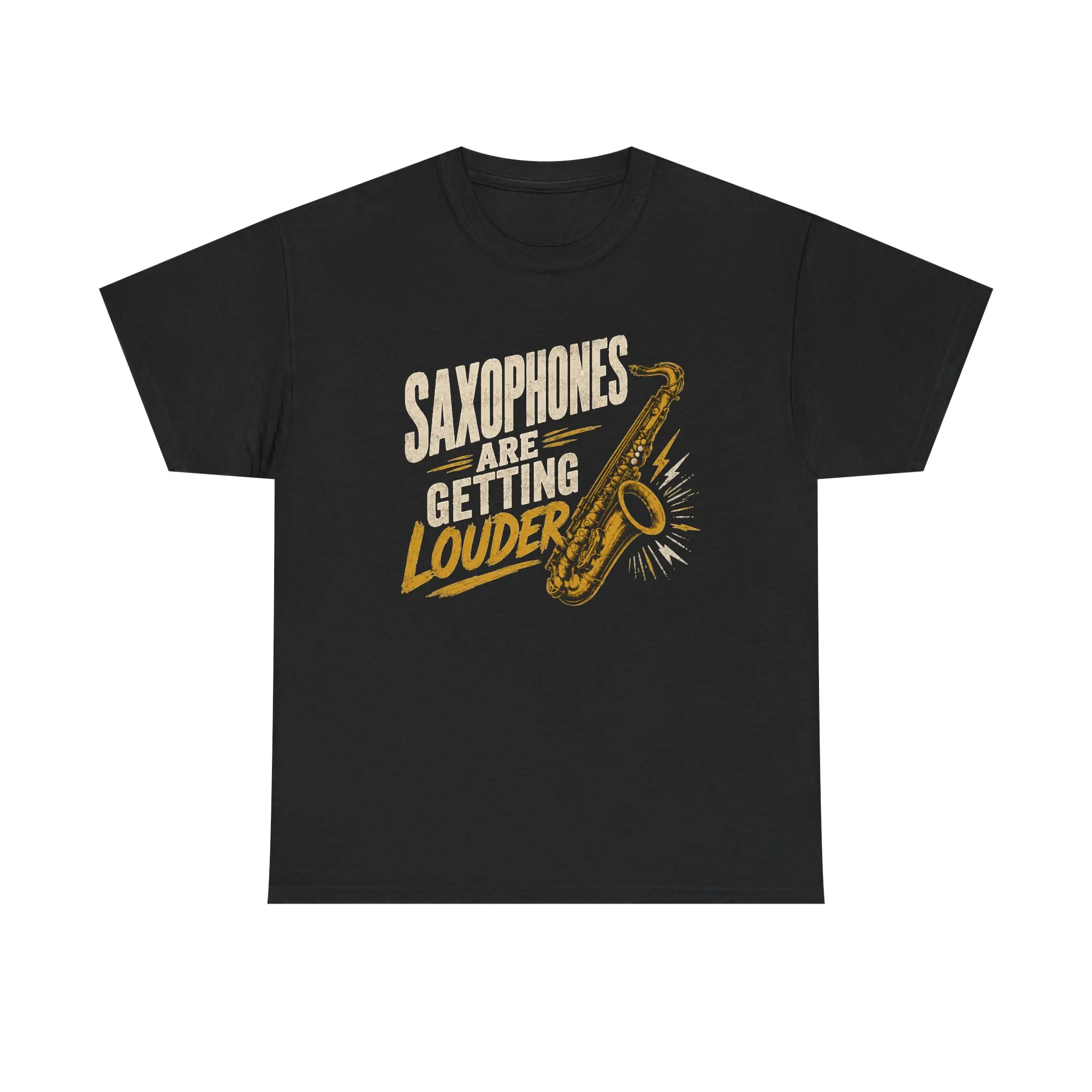 Saxophones Are Getting Louder T-Shirt | Saxophone Music Tee, Jazz Band Shirt