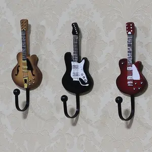 Creative Violin Hook Decorative Bathroom Towel Holder Bar Hat Hanger, Unique Musical Instrument Design for Home & Office Use, Self Adhesive Wall Mounted Holder Hooks