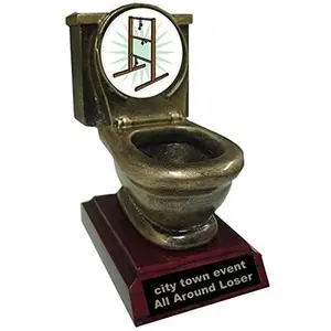 Resin Ladder-golf Toilet Trophy
