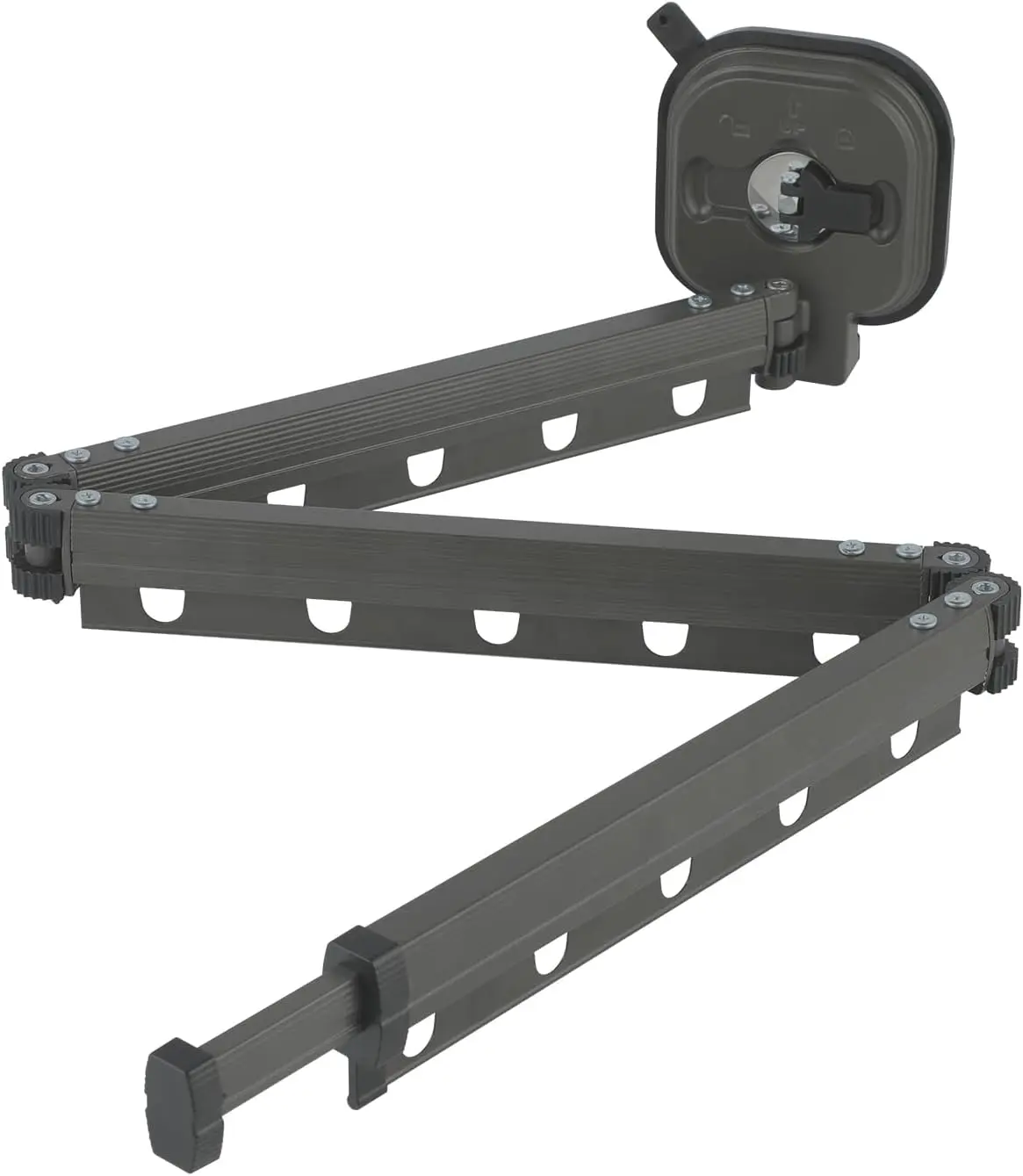 Adjustable Folding Rack for Storage and Organization - Black Color, Durable Design, Easy to Use, Perfect for Home and Office Use