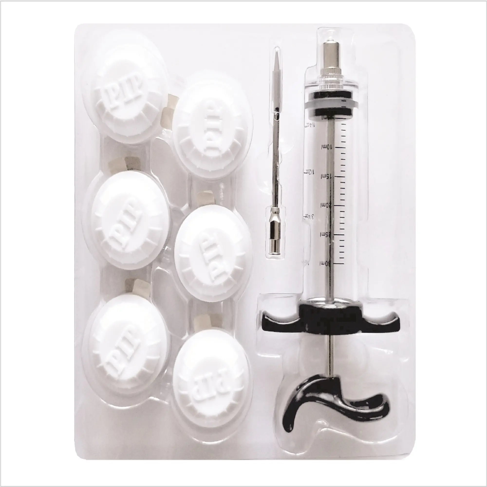 DR. ORGANIZER Capt Steve's Meat Marinator Set, one size, white