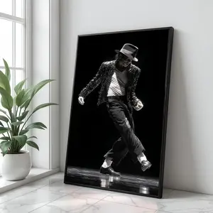 Unframe Michael Jackson Retro Dance Pose Music Legend Print