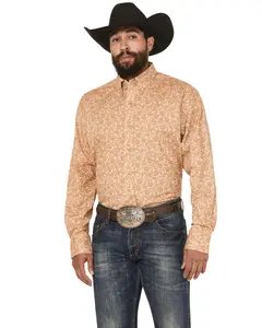 Wrangler Men's George Strait By Men'S Paisley Print Long Sleeve Button-Down - 112369585-Tll