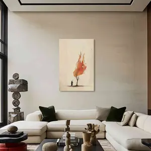 Christian Canvas Wall Art Moses Parting Red Sea Exodus Vertical Impasto Oil Painting Gallery Wrapped Ready To Hang Baptism Easter Confirmation Housewarming Gift Decor Religious Minimalist