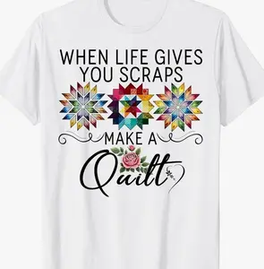 Funny Sewing Sewer Make A Quilt Quilting Patterns Quilter T-Shirt