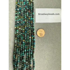 turquoise A grade round 15"strand 4mm
