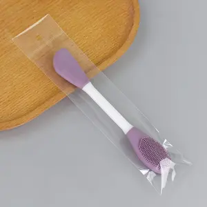 Double-head silicone mask brush face brush stick mud film stirring film adjustment stick dual-purpose brush stick TPR soft rubber head cleansing brush Facial Brush Cleanser Skin Care Tool