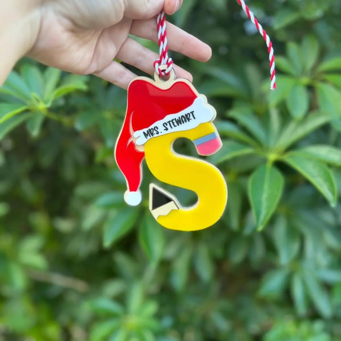 Pencil teacher ornament, teacher ornament