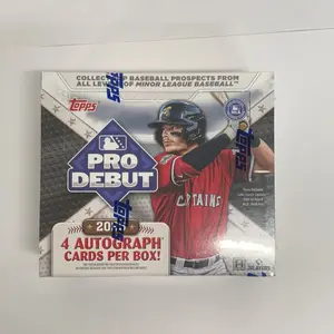 Topps 2025 Pro Debut Hobby Box - 4 Autographed Cards per Box, Collectible Baseball Prospects from Minor League Baseball