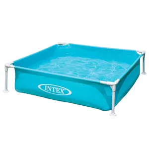 Intex 4ft x 12in Mini Frame Kiddie Beginner Swimming Pool, Ages 3 and Up, Blue Intex 4ft x 12in Mini Frame Kiddie Beginner Swimming Pool, Ages 3 and Up, Blue