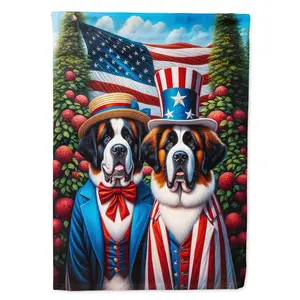 All American Saint Bernard Garden Flag