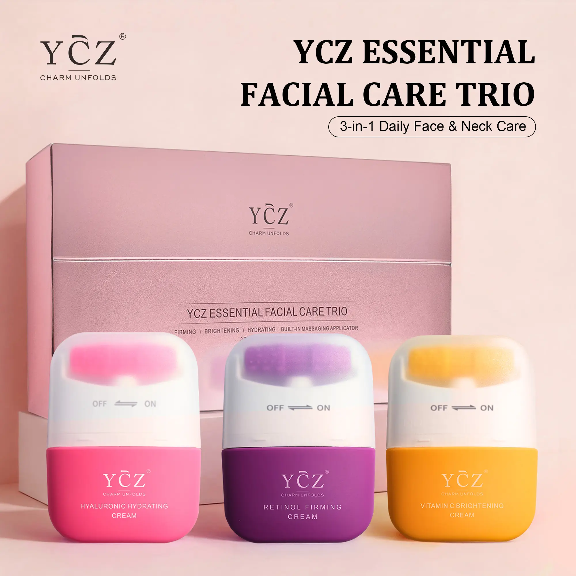 YCZ] Essential Facial Care Trio – Hyaluronic Acid, Retinol