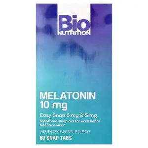 Bio Nutrition Melatonin, 10 mg, 60 Snap Tabs