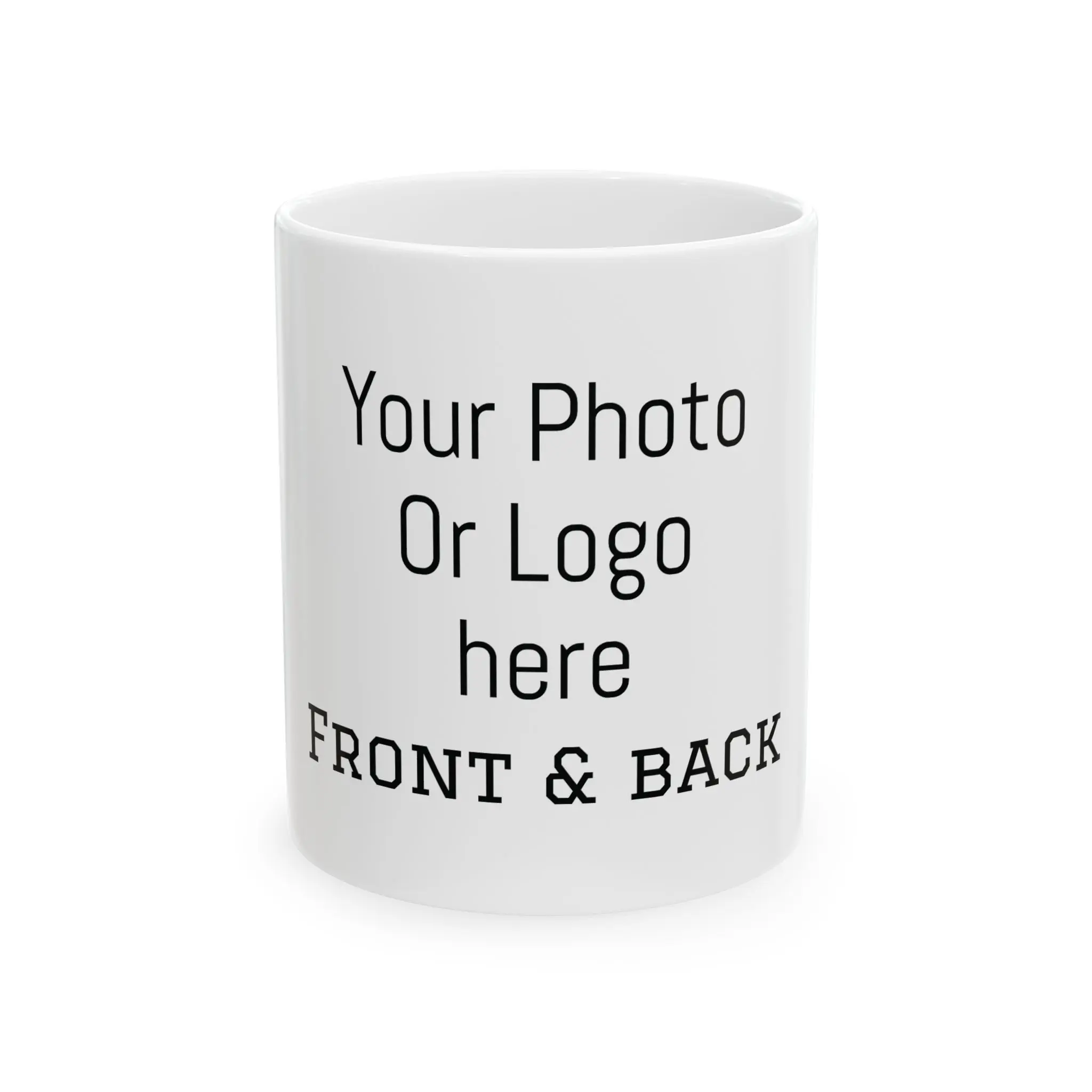 Custom Photo Logo Mug | Personalized Ceramic Coffee Mug (11oz, 15oz)
