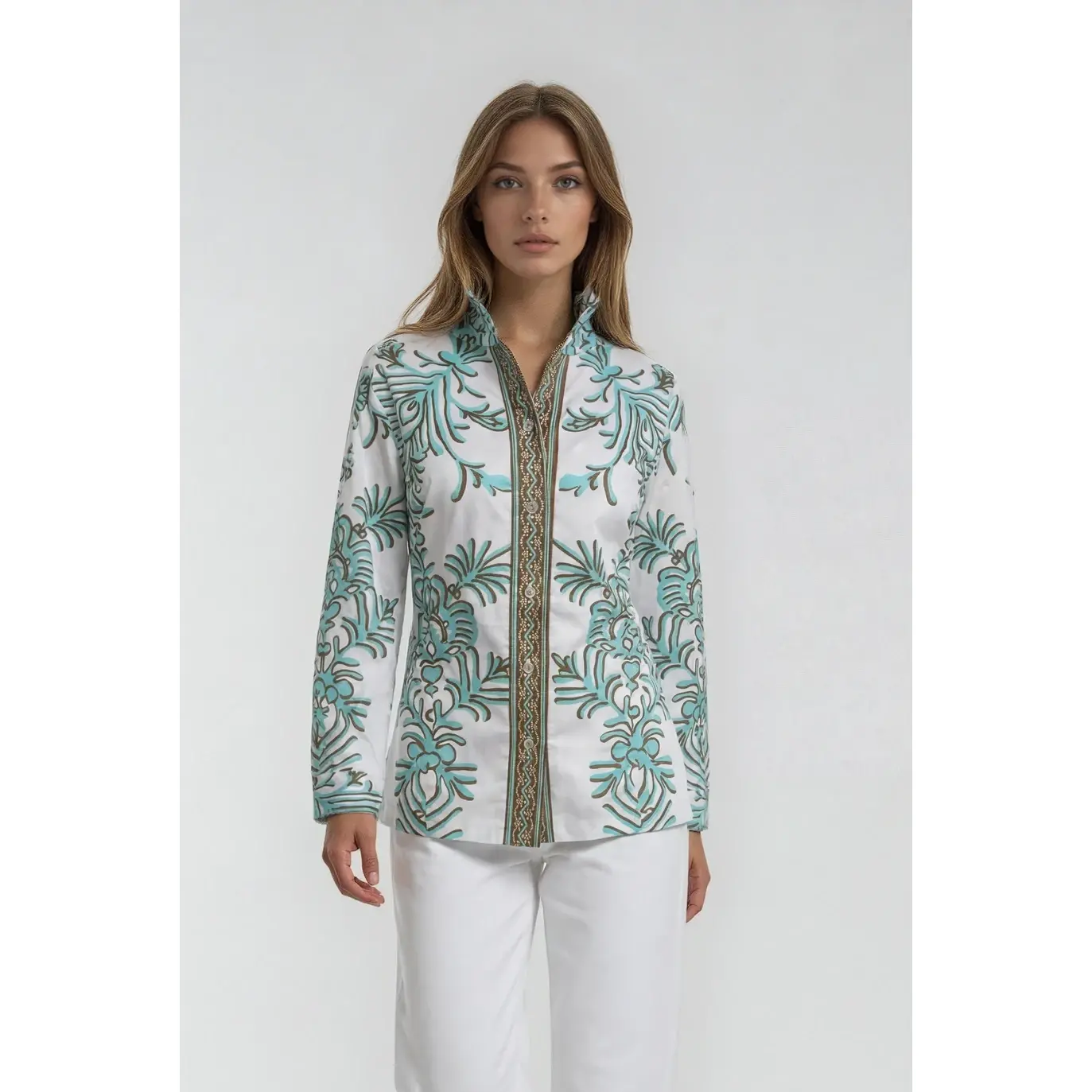 Essential Blouse in Coco Turquoise