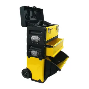 Stalwart Stackable 3-in-1 Portable Tool Box onWheels Stalwart Stackable 3-in-1 Portable Tool Box onWheels