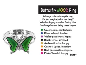 Butterfly Mood Ring Butterfly Mood Ring