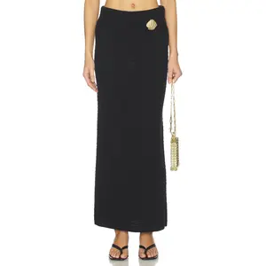 4th & Reckless Nala Crochet Skirt in Black