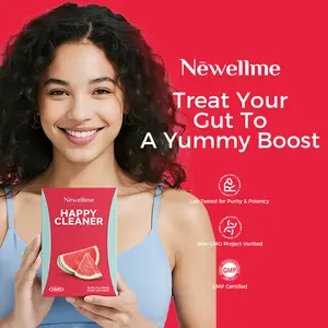 NEWELLME Happy Cleanse Superfood Powder with Probiotics Digestive Enzymes & Moringa for Gut Health & Immunity Boost US Healthcare Supplement