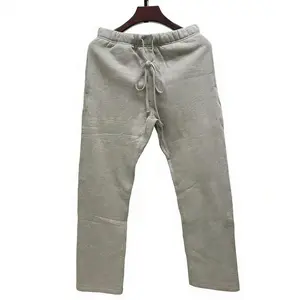 Relaxed Sweatpants Dark Grey - Uncuffed Fleece Elastic Bottom Sweatpants with Pockets, Relaxed Fit, Moisture Wicking, Breathable